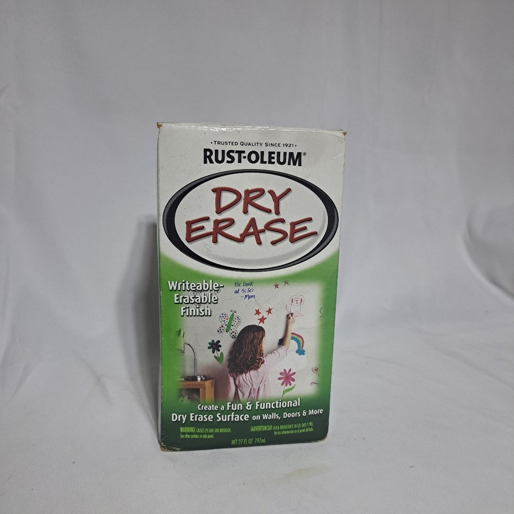 Rust-Oleum White Dry Erase Paint Kit 1‎ Qt White NEW